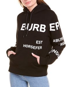 Burberry Horseferry Print Oversized Hoodie Women