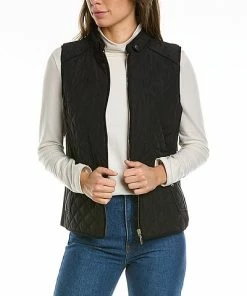 Jones New York Diamond Quilted Vest Women