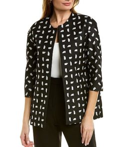 Anne Klein Jacquard Jacket Women