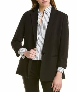 Jones New York Roll Sleeve Blazer Women
