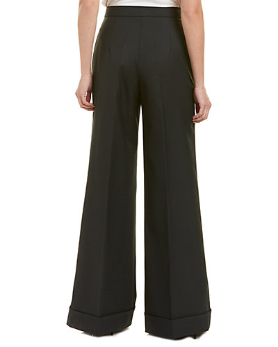 Artelier Wool-Blend Silk-Trim Pant Women Nicole Miller Artelier Wool-Blend Silk-Trim Pant Women -Anne Klein-shop 1050558315 RLLD 2