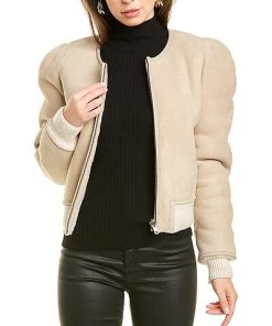 Isabel Marant Etoile Boden Wool-Trim Shearling Coat Women