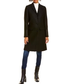 Burberry Tailored Wool & Camel Blend Coat Women -Anne Klein-shop 1055149030 RLLD 3