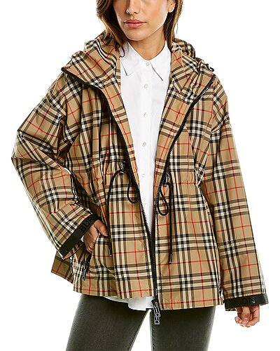 Vintage Check Hooded Jacket Women Burberry Vintage Check Hooded Jacket Women -Anne Klein-shop 1055263763 RLLD 1