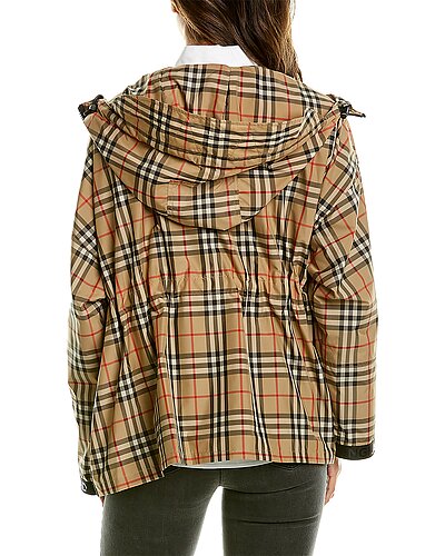 Vintage Check Hooded Jacket Women Burberry Vintage Check Hooded Jacket Women -Anne Klein-shop 1055263763 RLLD 2