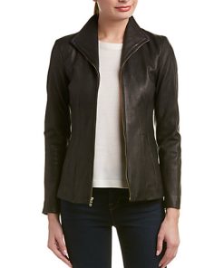 Cole Haan Leather Jacket Women