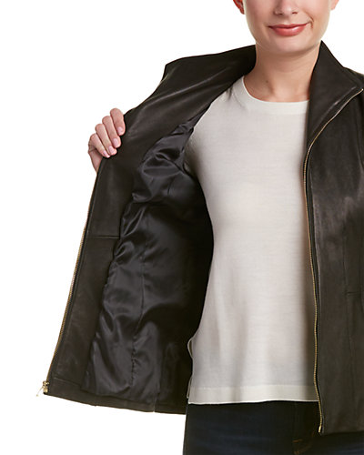 Leather Jacket Women Cole Haan Leather Jacket Women -Anne Klein-shop 1055276732 RLLD 3