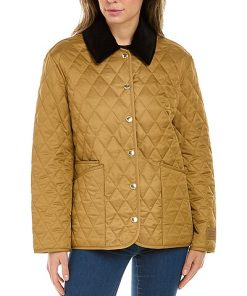 Burberry Corduroy Collar Diamond Quilted Jacket Women 4 Burberry Corduroy Collar Diamond Quilted Jacket Women -Anne Klein-shop 1055377184 RLLD 3