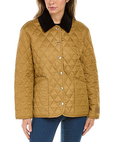 Corduroy Collar Diamond Quilted Jacket Women Burberry Corduroy Collar Diamond Quilted Jacket Women -Anne Klein-shop 1055377184 RLLD 3