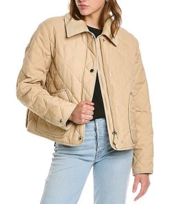 Burberry Diamond Quilted Cropped Jacket Women