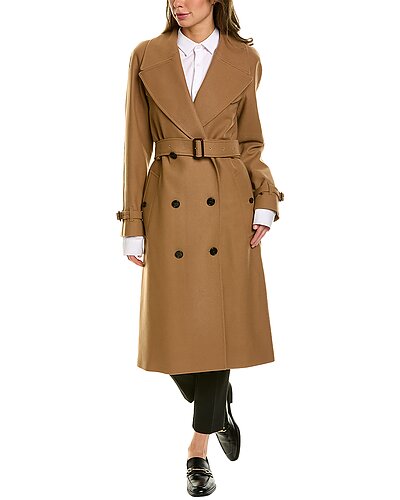 Wool & Cashmere-Blend Trench Coat Women Burberry Wool & Cashmere-Blend Trench Coat Women -Anne Klein-shop 1055556953 RLLD 3