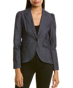 1.STATE Puff Sleeve Blazer Women