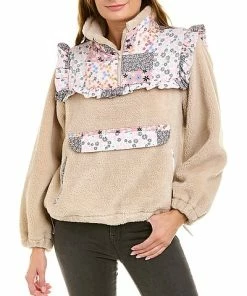 Lea & Viola Ruffle Teddy Jacket Women