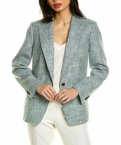 Lafayette 148 New York Piana Carter Wool & Silk-Blend Jacket Women