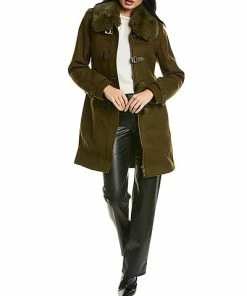 Badgley Mischka Renza Wool-Blend Coat Women