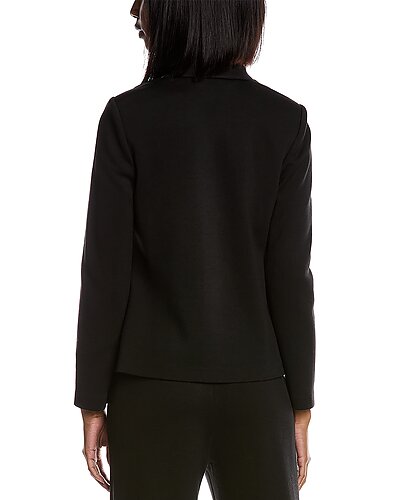 Notch Collar Wool-Blend Jacket Women St. John Notch Collar Wool-Blend Jacket Women -Anne Klein-shop 1411088974 RLLD 2