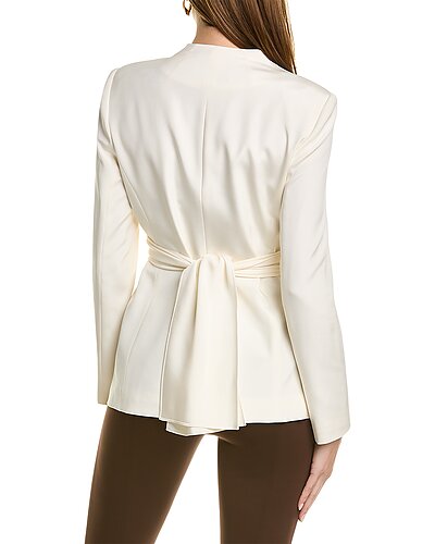 Francois Silk-Blend Blazer Women Lafayette 148 New York Francois Silk-Blend Blazer Women -Anne Klein-shop 1411096234 RLLD 2