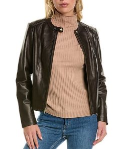 Cole Haan Leather Jacket Women