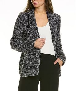 Max Studio Tweed Drape Jacket Women