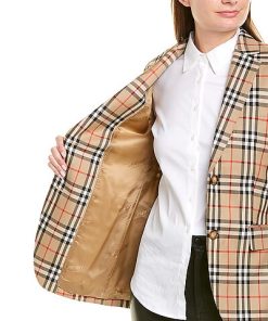 Burberry Vintage Check Wool Blazer Women 4 Burberry Vintage Check Wool Blazer Women -Anne Klein-shop 1411142788 RLLD 3