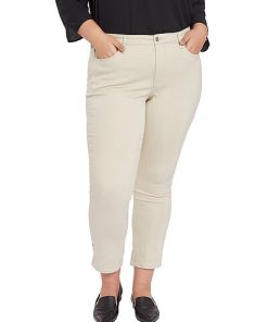 NYDJ Plus Sheri Ankle Riveted Slits Jean Women