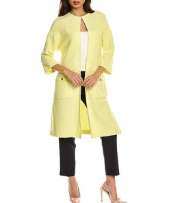 St. John Micro Stripe Cardigan Women