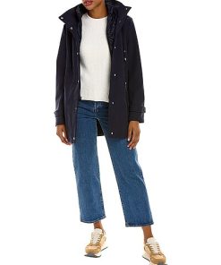 Nautica Softshell Bib Insert Medium Trench Coat Women