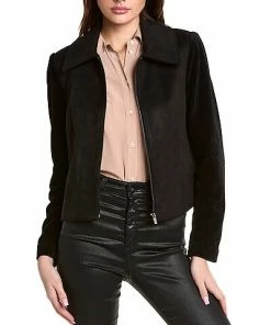 BCBGMAXAZRIA Corduroy Sleeve Jacket Women
