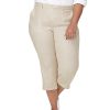 NYDJ Plus Linen-Blend Utility Capri Pant Women -Anne Klein-shop 1411200368 RLLD 1