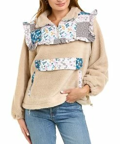 Lea & Viola Ruffle Teddy Jacket Women