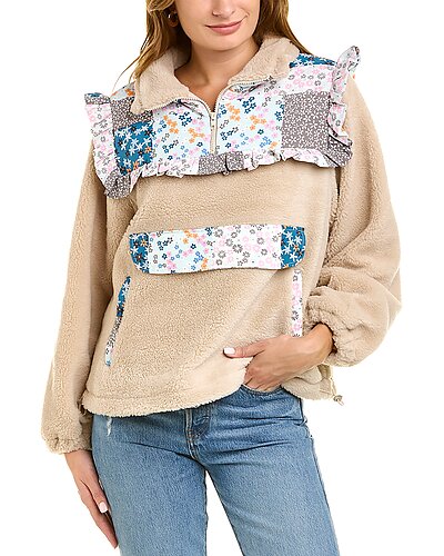 Ruffle Teddy Jacket Women Lea & Viola Ruffle Teddy Jacket Women -Anne Klein-shop 1411207863 RLLD 1