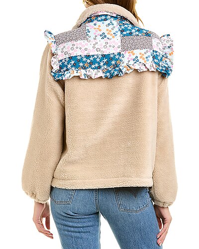 Ruffle Teddy Jacket Women Lea & Viola Ruffle Teddy Jacket Women -Anne Klein-shop 1411207863 RLLD 2