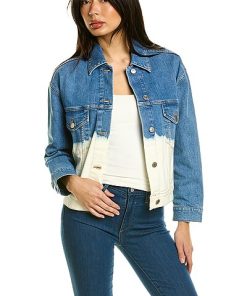 STELLA MCCARTNEY Dip Faded Hem Wash Jacket Women