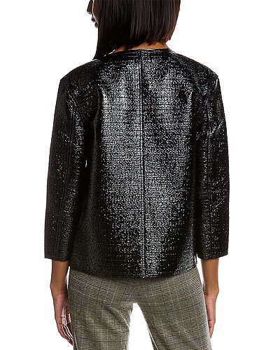 Laminated Tweed Jacket Women St. John Laminated Tweed Jacket Women -Anne Klein-shop 1411208268 RLLD 2