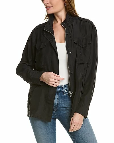 Rag & Bone Roth Silk Field Jacket Women
