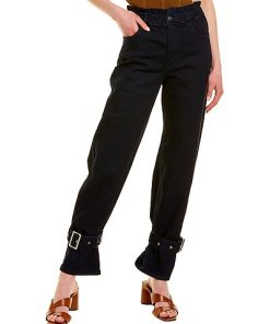 WeWoreWhat Paperbag Straight Ankle Pant Women