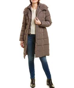 Cole Haan Long Zip Front Jacket Women