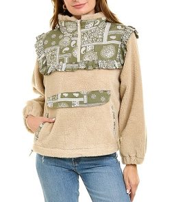 Lea & Viola Ruffle Teddy Jacket Women