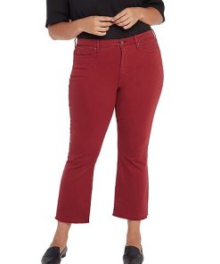 NYDJ Plus Fiona Boysenberry Reactive Slim Flare Jean Women