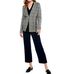 NIC+ZOE Placed Plaid Blazer Women -Anne Klein-shop 1411275235 RLLD 4