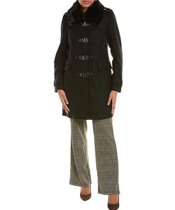 Badgley Mischka Renza Wool-Blend Coat Women 4 Badgley Mischka Renza Wool-Blend Coat Women -Anne Klein-shop 1411298313 RLLD 3