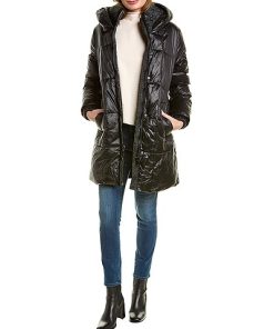 Badgley Mischka Quilted Puffer Coat Women