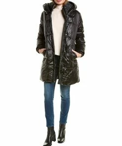 Badgley Mischka Quilted Puffer Coat Women