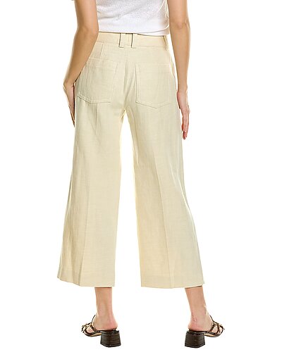 Cropped Causal Linen-Blend Twill Pant Women Vince Cropped Causal Linen-Blend Twill Pant Women -Anne Klein-shop 1411298598 RLLD 2