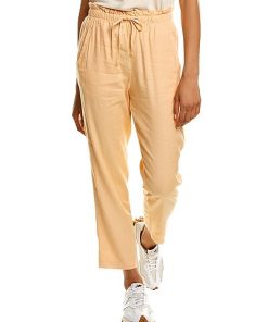 Monrow Linen-Blend Pant Women