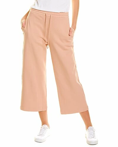 Vince Wide Leg Cropped Sweatpant Women