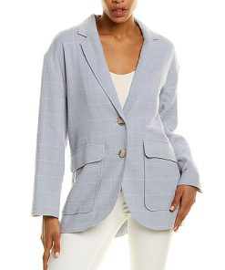 Madewell Chicago Gauze Linen-Blend Blazer Women