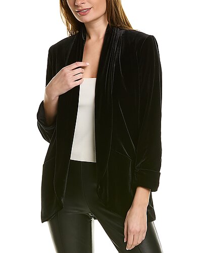 Velvet Boyfriend Jacket Women Traffic People Velvet Boyfriend Jacket Women -Anne Klein-shop 1411339473 RLLD 1