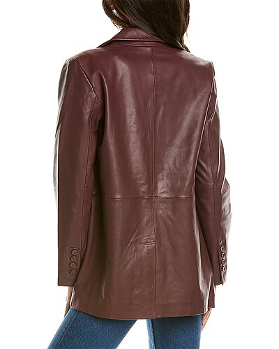 Kiki Leather Blazer Women Walter Baker Kiki Leather Blazer Women -Anne Klein-shop 1411346140 RLLD 2