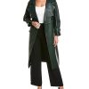 Lafayette 148 New York Blake Leather Trench Coat Women -Anne Klein-shop 1411360566 RLLD 1